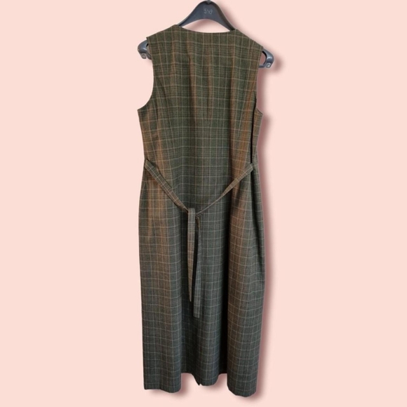 Vtg orvis Rosemary check Maxi DressSize 12 - Picture 2 of 4